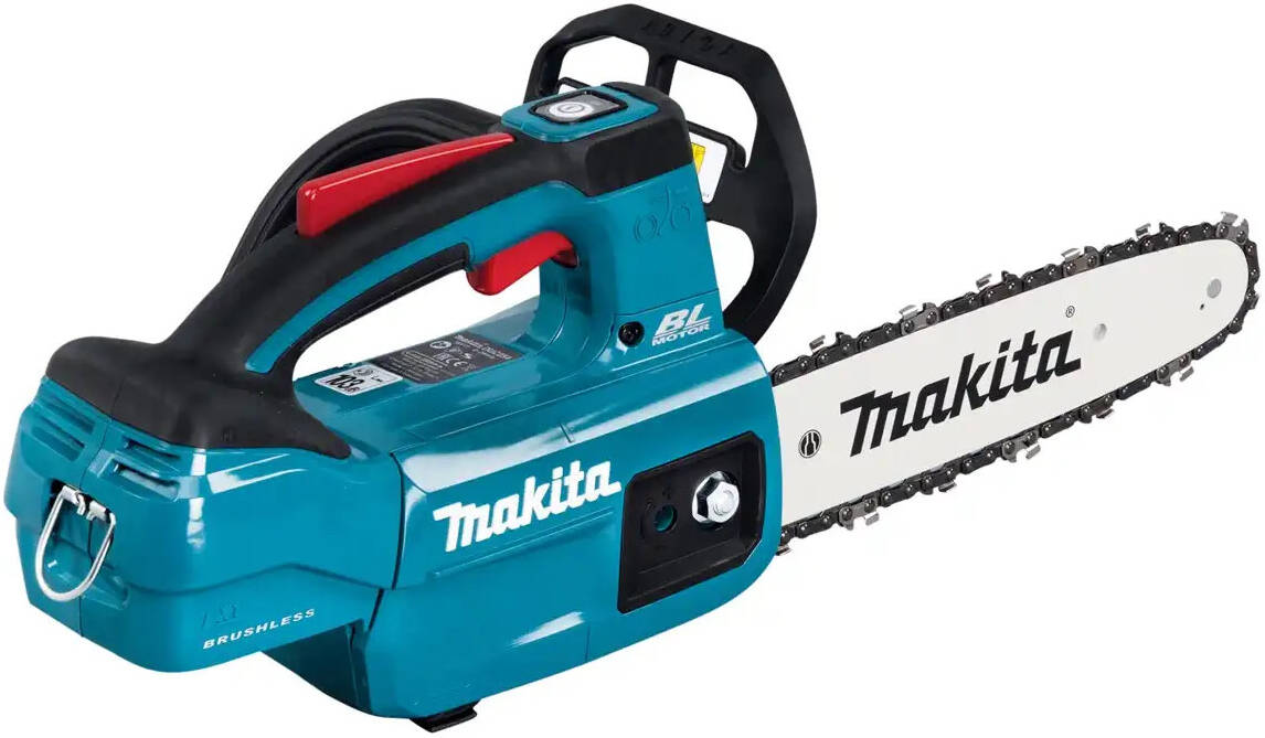 Makita Lithium-ion Cordless Chainsaw W/Battery & Charger, 570W Power, 18V LXT BL Brushless Cordless 25 cm (10″) Chain Saw, 140 mL Chain Oil Tank, 1.1