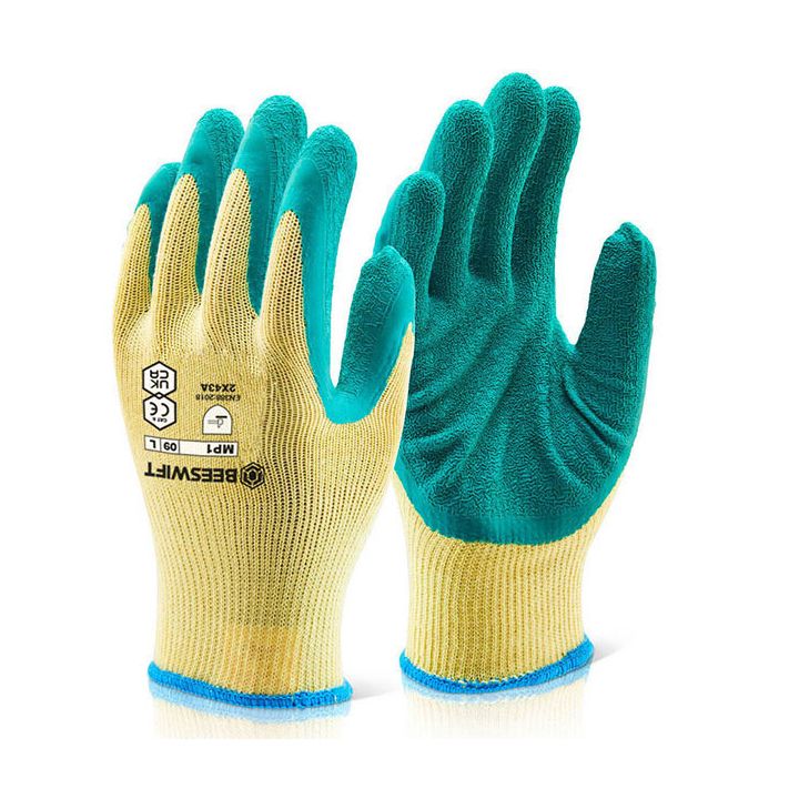 Beeswift Multipurpose Latex Rubber Coated Work Gloves