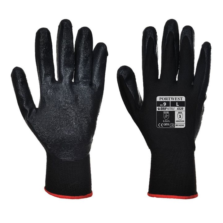 Portwest A320 Dexti-Grip Nitrile Foam Palm Coated Work Gloves