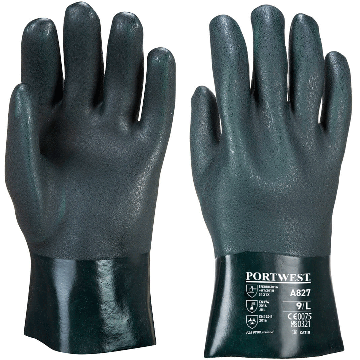 Portwest Double Dipped PVC Gauntlet 27cm