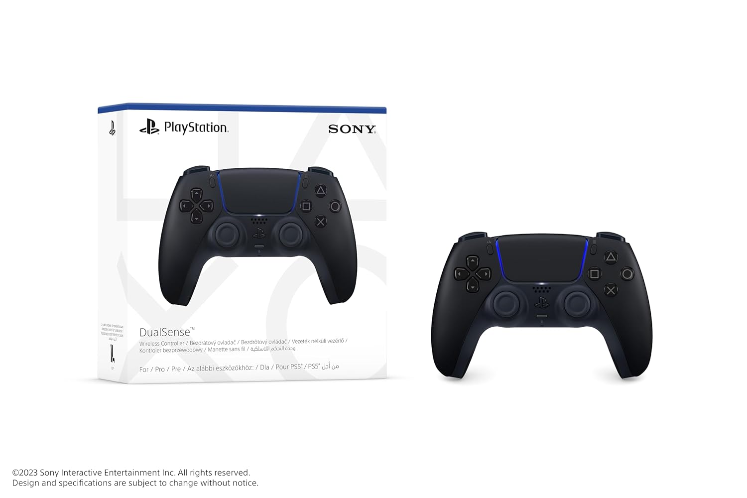 PS5 controller Midnight Black