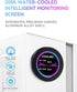 Jiawu CPU/GPU Cooler Round LCD Display, 2.1in AIO Computer Temp Monitor for Water Cooling Systems, PC Sensor Panel, Computer Accessories, PC Parts, Black