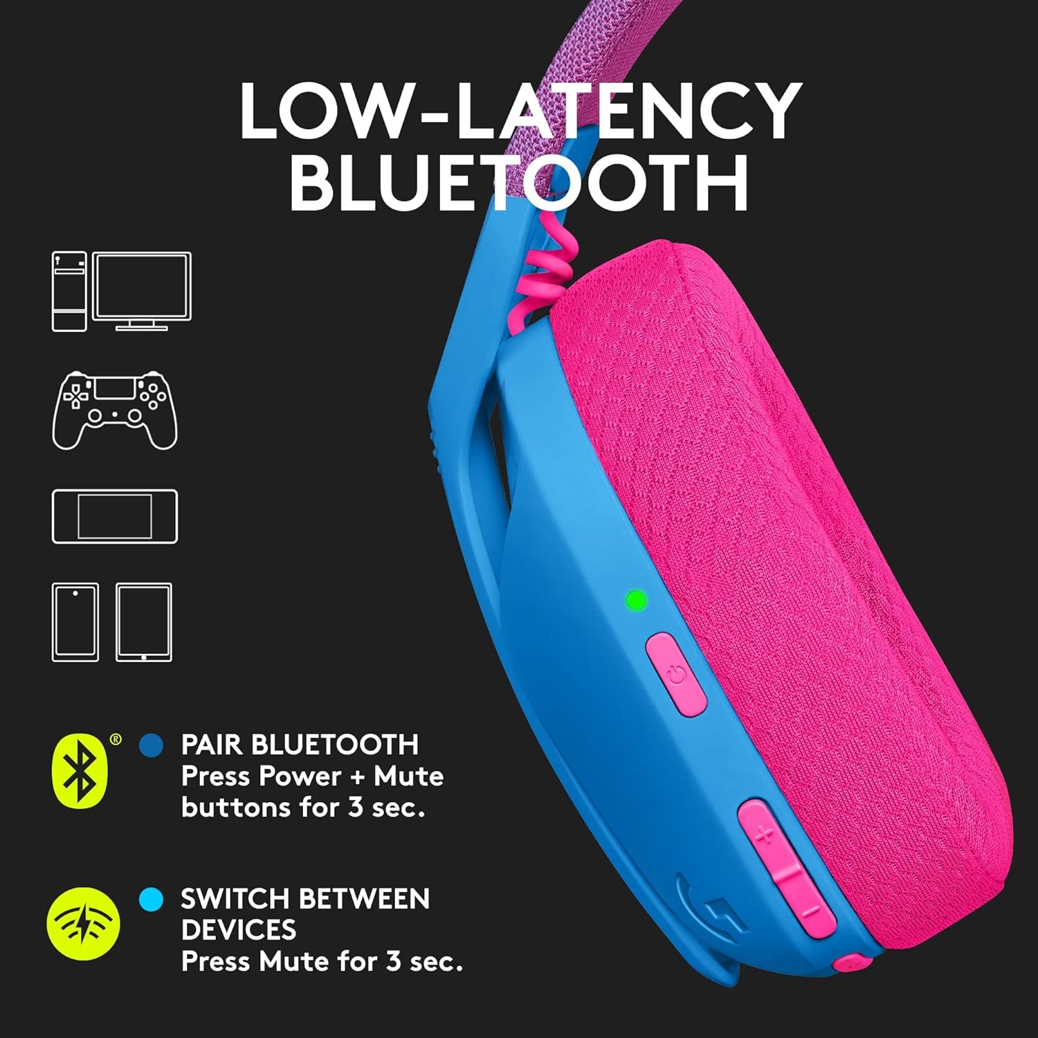 Logitech G435 Lightspeed - Pink