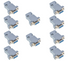 Oiyagai 10Pcs DB9 Female Connector Kit Solder Type Plastic