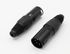 Kallaudo 4-Pin XLR Cable Connector XLR 4 Pin Male Plug Connector Mic Cable Plug Connector Audio Adapter for Microphone, Mixers, Black, 2 Pack