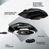 AECOMP - Logitechs G502 X Lightspeed Wireless Gaming Mouse Lightforce Hybrid Optical-Mechanical Switches Hero 25k Gaming Sensor Pc Macos (G502X Wireless White)