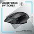 AECOMP - Logitechs G502 X Lightspeed Wireless Gaming Mouse Lightforce Hybrid Optical-Mechanical Switches Hero 25k Gaming Sensor Pc Macos (G502X Wireless White)