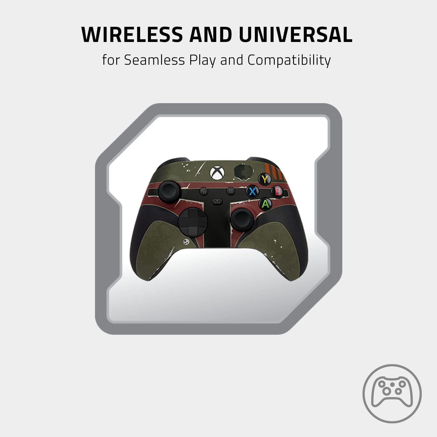 Razer Limited Edition Boba Fett Wireless Controller & Quick Charging Stand Bundle for Xbox Series X|S, Xbox One: Impulse Triggers - Textured Grips - 12hr Battery Life - Magnetic Secure Charging