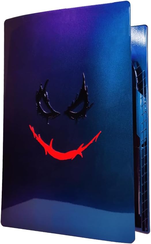 SWITCH PS5 Faceplate Set Spider Design For PlayStation 5 Console Disc Edition, Face Plate, Skin, Shell, Protective Case, Cover, Replacement, PS5 Accessories, Top Grade Paint, Durable Rubber Finish