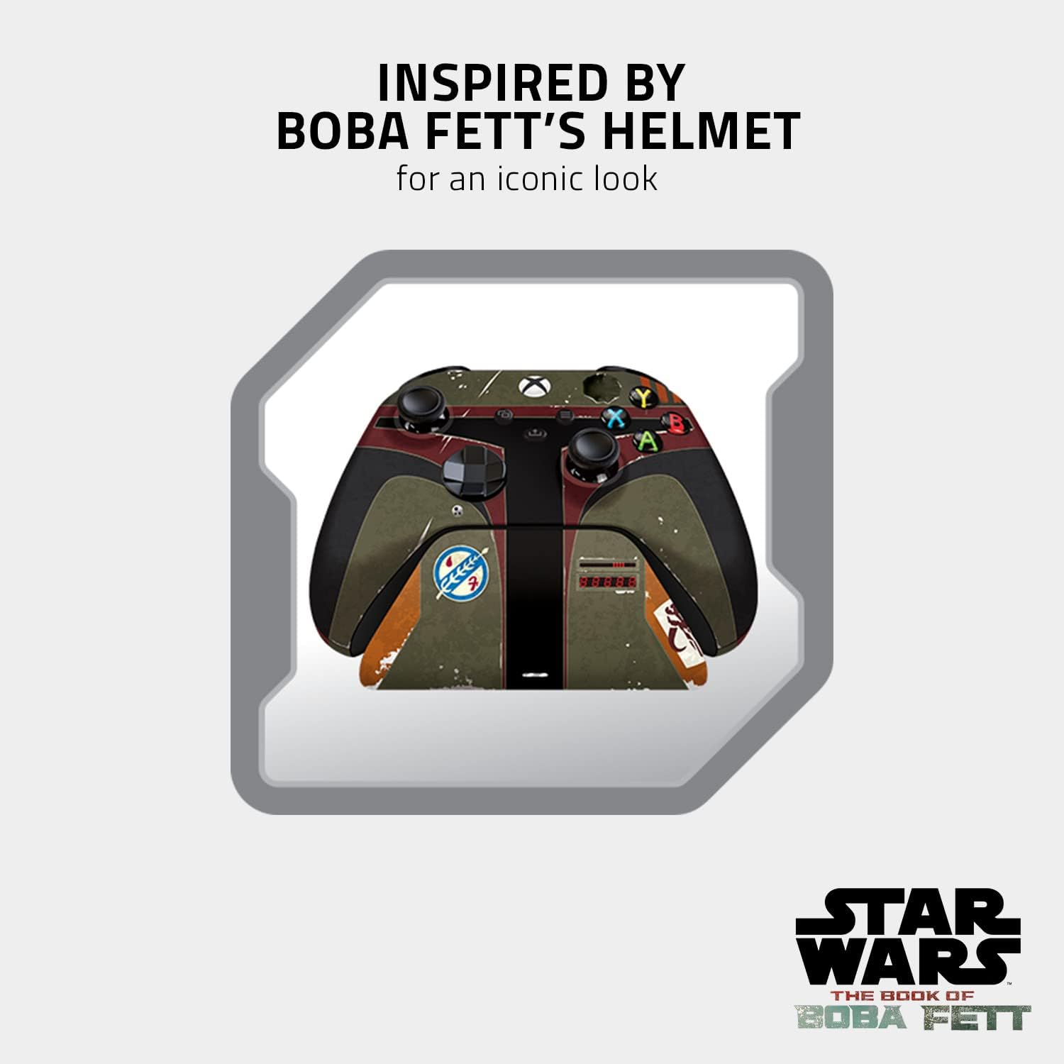 Razer Limited Edition Boba Fett Wireless Controller & Quick Charging Stand Bundle for Xbox Series X|S, Xbox One: Impulse Triggers - Textured Grips - 12hr Battery Life - Magnetic Secure Charging