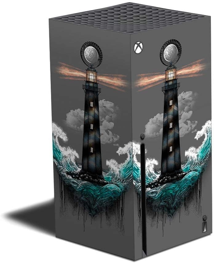 MIGHTY SKINS Skin Compatible with Xbox Series X - Wave Anchor | Protective, Durable, and Unique Vinyl Decal wrap Cover | Easy to Apply and Change Styles | Made in The USA (MIXBSERX-Wave Anchor)