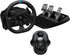 Logitech G923 Racing Wheel and Pedals for PS4 and PS5 - UAE Version & Driving Force Racing Shifter For G923, Black