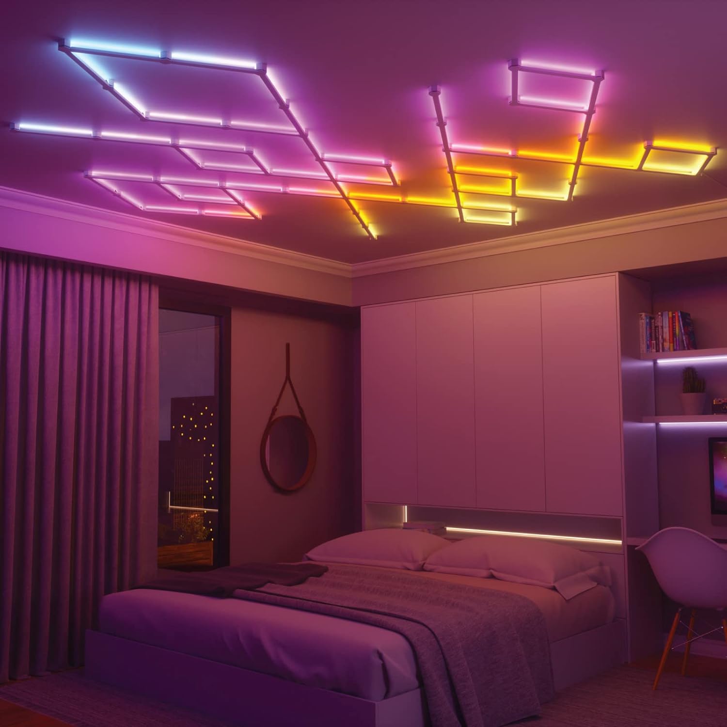 Nanoleaf Lines Starter Kit Modular Backlit Illumination, Smart Wifi Led System W/Music Visualizer, Instant Wall Decoration, Home Or Office Use, 16M+ Colors, Low Energy Consumption 15 Pack, White