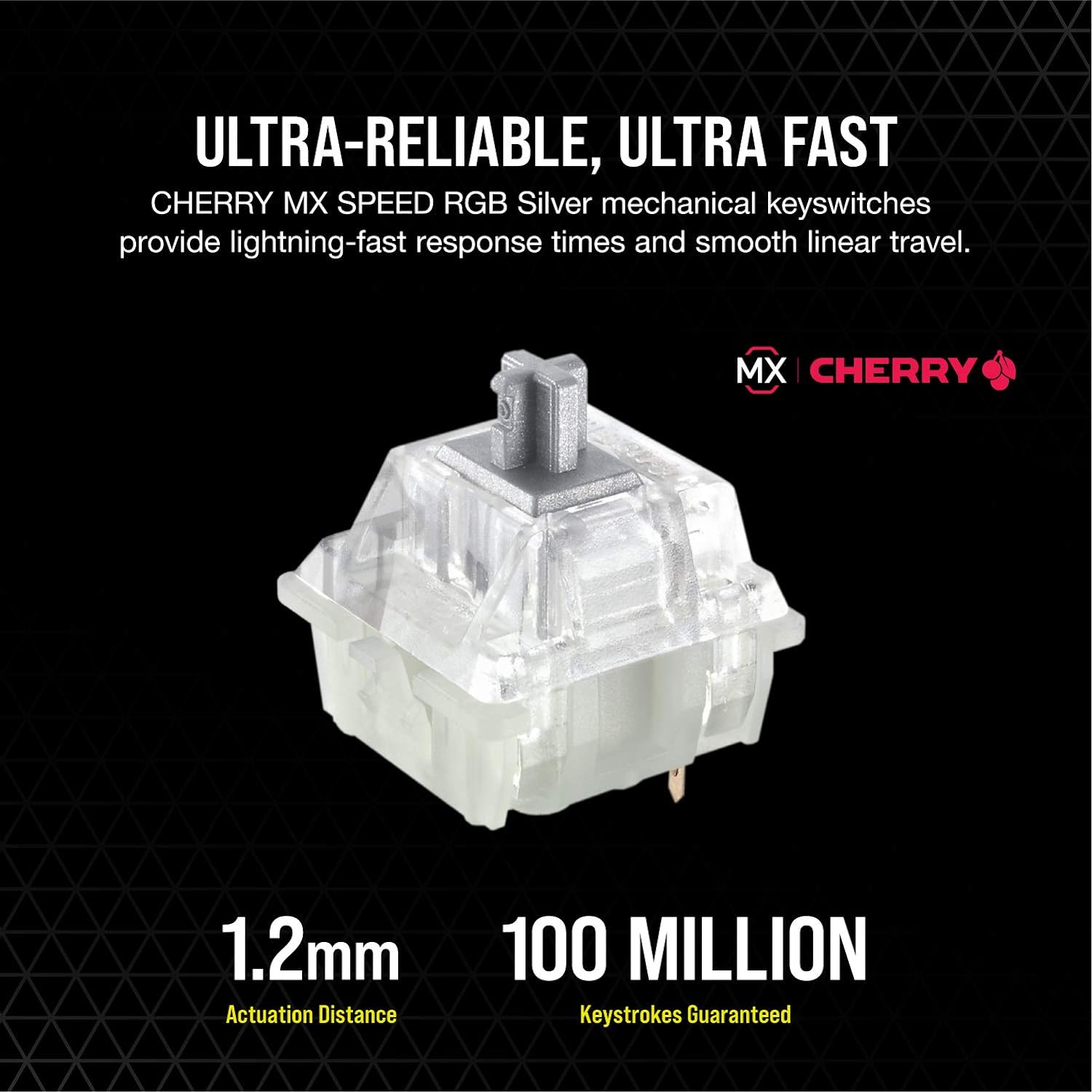 Corsair K100 CHERRY MX SPEED, BLACK, CH-912A014-NA