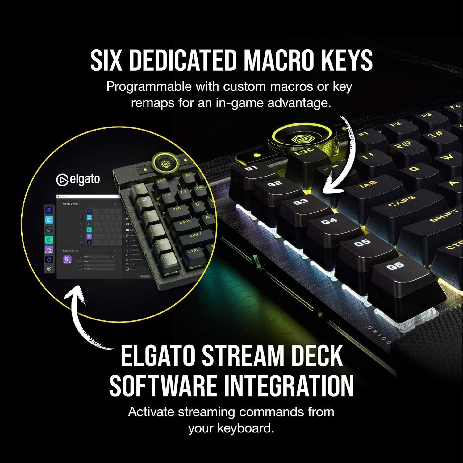 Corsair K100 CHERRY MX SPEED, BLACK, CH-912A014-NA