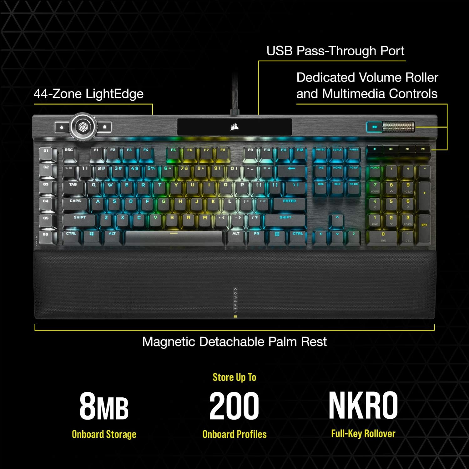 Corsair K100 CHERRY MX SPEED, BLACK, CH-912A014-NA