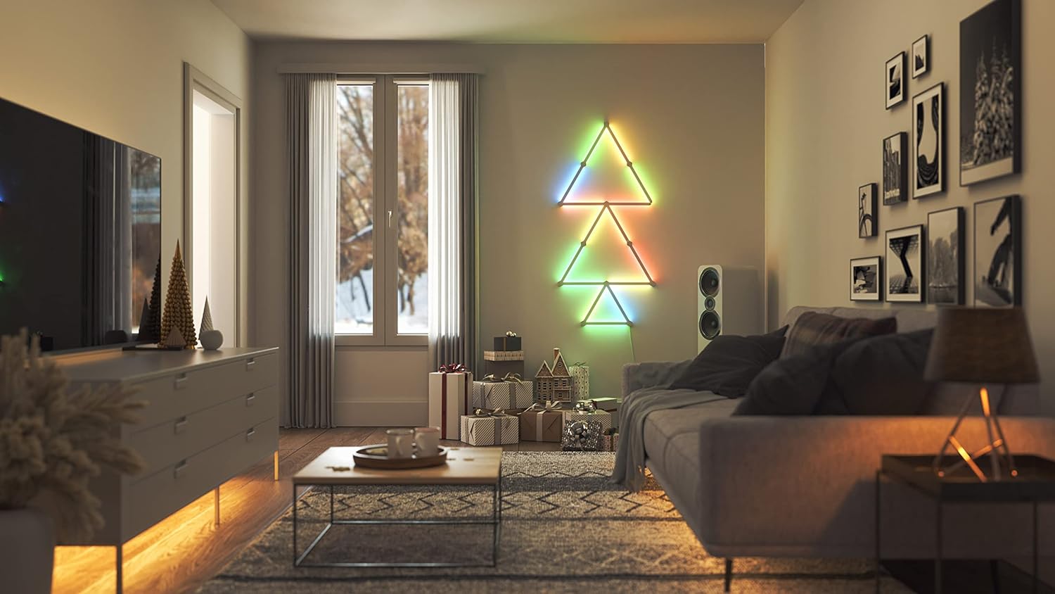 Nanoleaf Lines Starter Kit Modular Backlit Illumination, Smart Wifi Led System W/Music Visualizer, Instant Wall Decoration, Home Or Office Use, 16M+ Colors, Low Energy Consumption 15 Pack, White