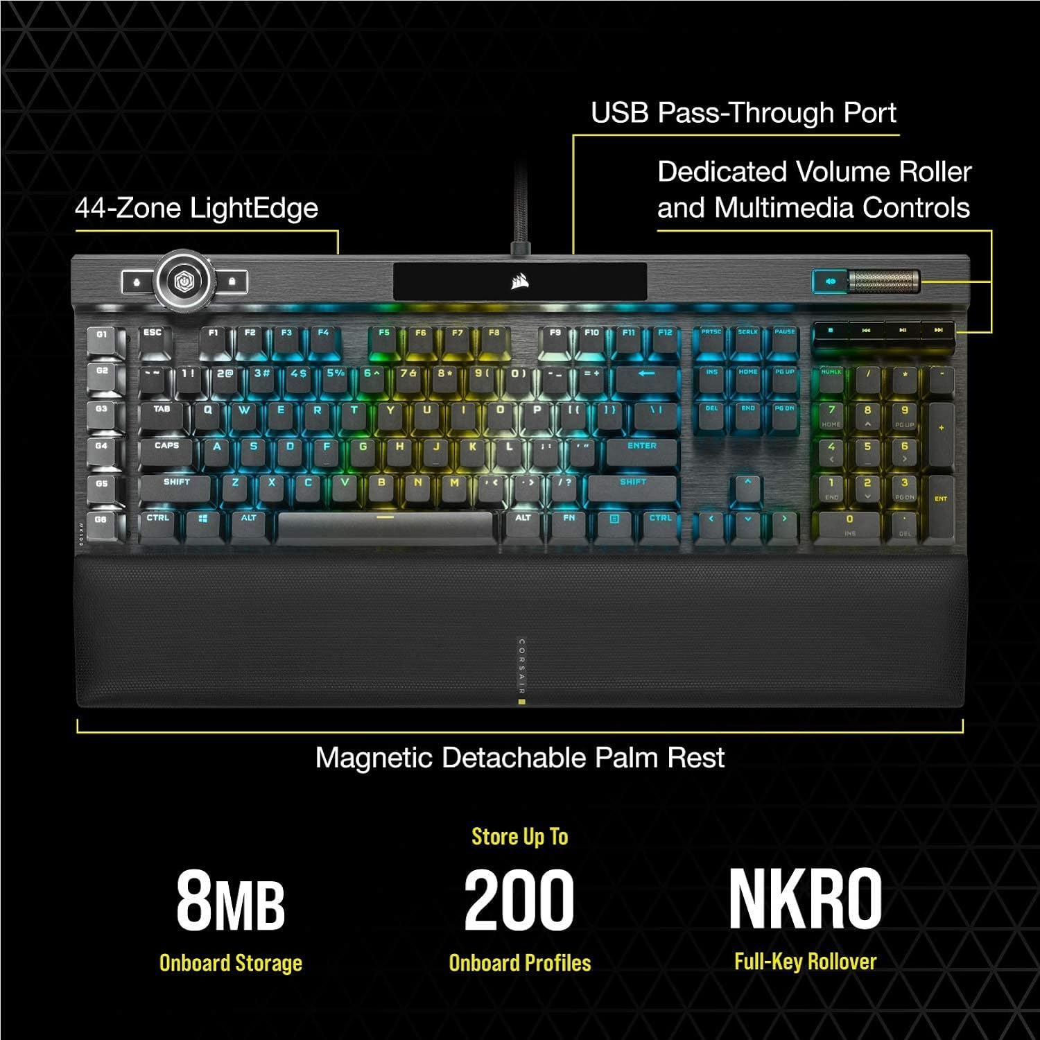 Corsair K100 CHERRY MX SPEED, BLACK, CH-912A014-NA
