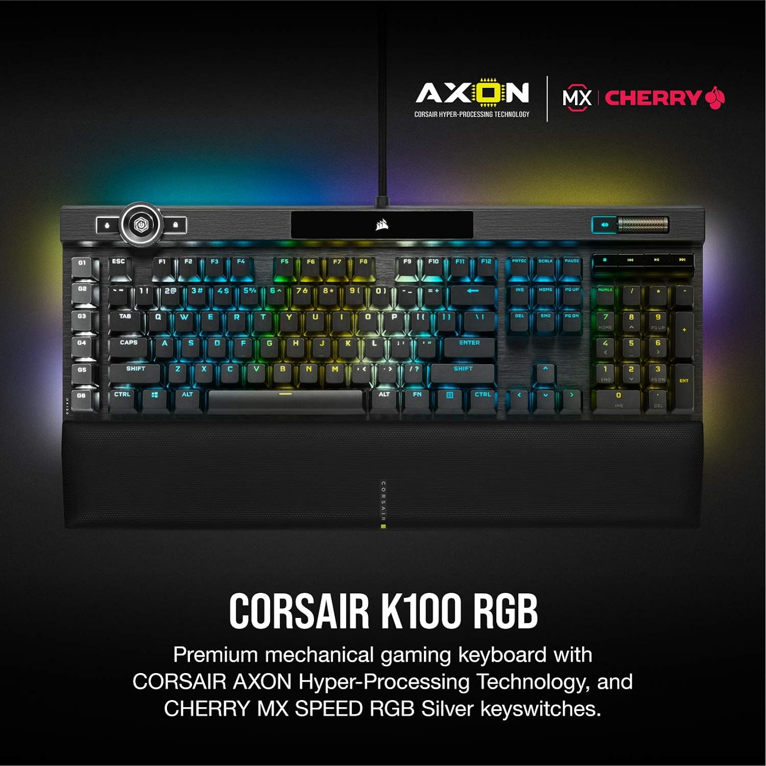 Corsair K100 CHERRY MX SPEED, BLACK, CH-912A014-NA