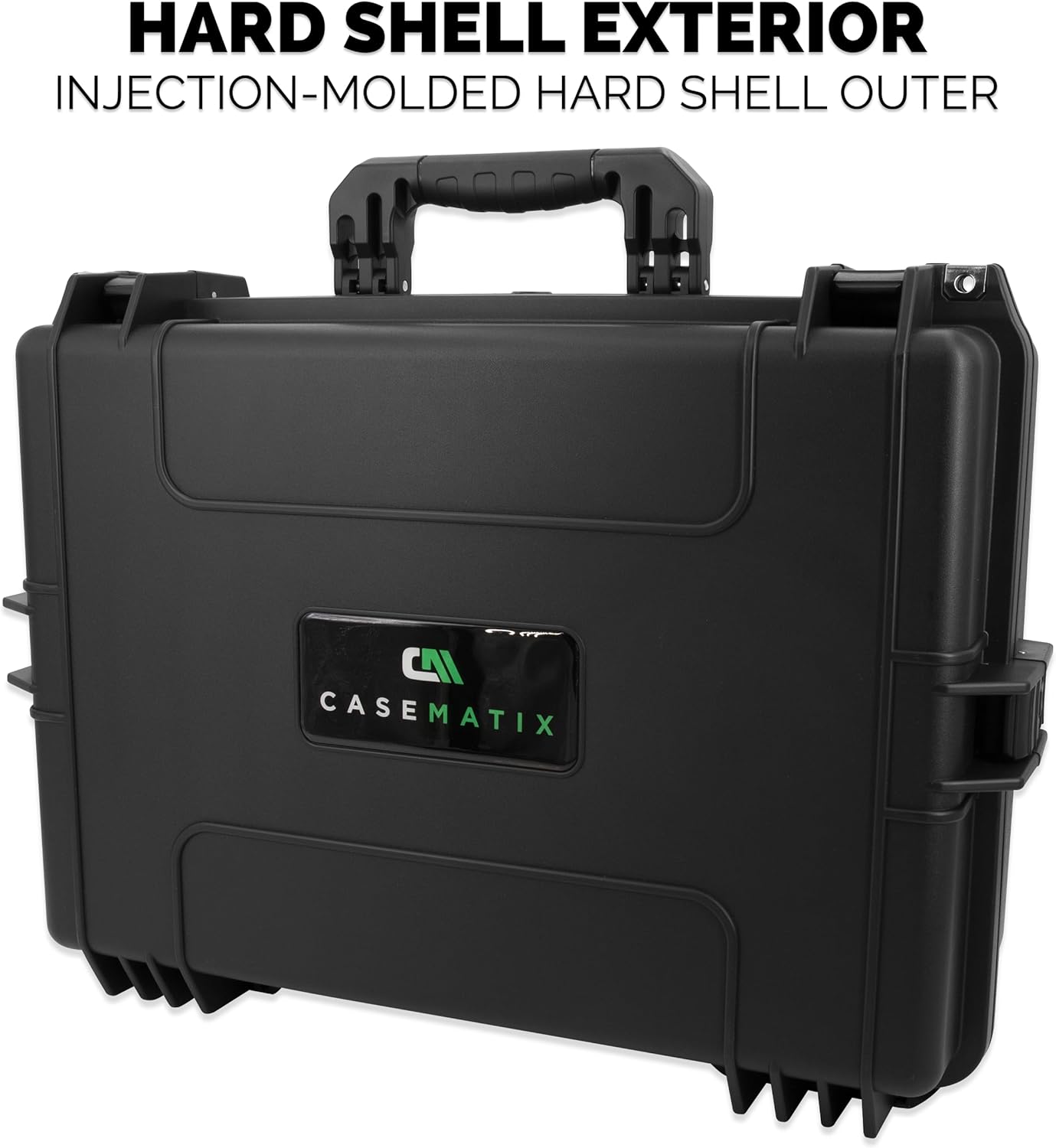 CASEMATIX Hard Shell Travel Case Pro Edition Compatible with Xbox Series X Console, Controllers, Headset and Other Accessories - Waterproof and Crushproof Carrying Case with Customized Foam Interior