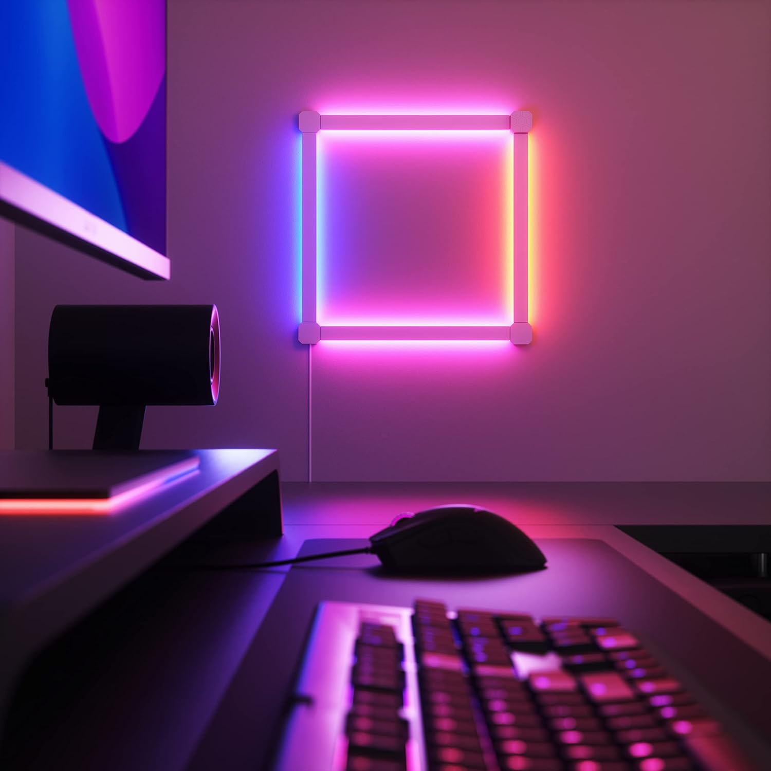 Nanoleaf Lines Starter Kit Modular Backlit Illumination, Smart Wifi Led System W/Music Visualizer, Instant Wall Decoration, Home Or Office Use, 16M+ Colors, Low Energy Consumption 15 Pack, White