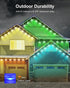 Nexillumi Permanent Outdoor Lights for House, 100ft Smart RGBIC Outside Lights with 72 Scene Modes
