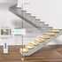 SuperStairLED Intelligent Motion Sensor LED Stair Lighting Complete Set SSL-5616, 40 Inches Long Cuttable LED Strip Light for Indoor LED Stair Lights LED Step Lights (16 Stairs, Warm White 3000K)