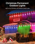 Nexillumi Permanent Outdoor Lights for House, 100ft Smart RGBIC Outside Lights with 72 Scene Modes