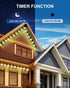 Nexillumi Permanent Outdoor Lights for House, 100ft Smart RGBIC Outside Lights with 72 Scene Modes