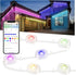 Nexillumi Permanent Outdoor Lights for House, 100ft Smart RGBIC Outside Lights with 72 Scene Modes
